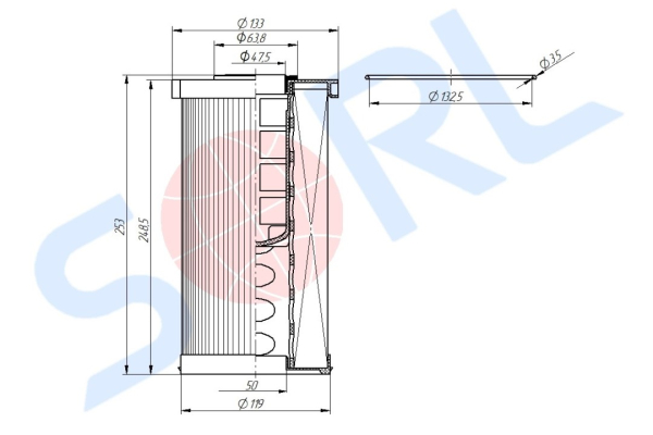 Фильтр топливный SITRAK (WG9925550966)