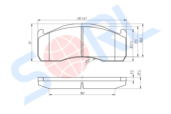 Колодки тормозные дисковые VOLVO (2202690)